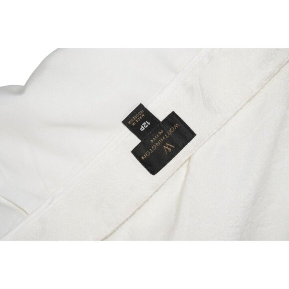 Worthington Petite White Jacquard Pencil Skirt – Size 12P Touch of elegance EUC - Picture 8 of 13